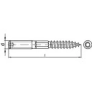 Skrutky so závitovým driekom TOOLCRAFT 159643 M8 80 mm oceľ 100 ks