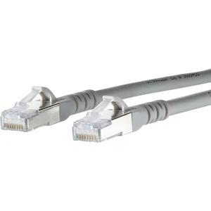 Metz Connect 130845B033-E RJ45 sieťové káble, prepojovacie káble CAT 6A S/FTP 20.00 m sivá s ochranou 1 ks