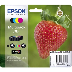 Epson Ink T2986, 29 originál kombinované balenie čierna, zelenomodrá, purpurová, žltá C13T29864012