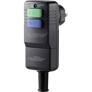 Sygonix SY-3779070 zásuvkový prúdový chránič  s PRCD 230 V čierna IP54