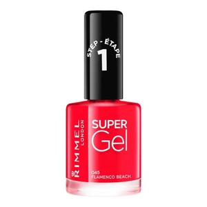 Rimmel London Super Gel STEP1 12 ml lak na nehty pro ženy 045 Flamenco Beach