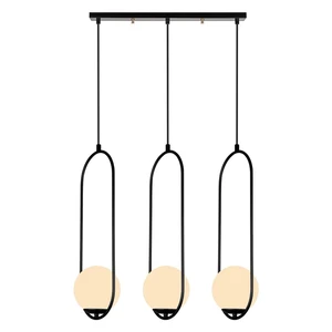 Čierne závesné svietidlo Squid Lighting Arch, výška 146 cm