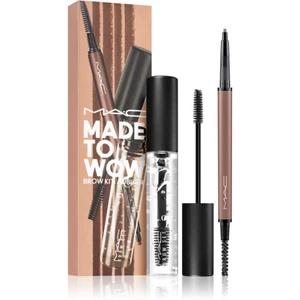 MAC Cosmetics Made To Wow Brow Kit dárková sada na obočí odstín Auburn