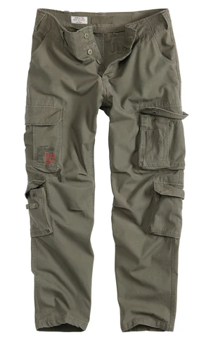 Nohavice SURPLUS® Airborne Slimmy - olív (Farba: Olive Green , Veľkosť: L)