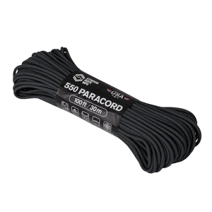 Padáková šnúra Paracord 550 (100 ft) ARM® – Čierna (Farba: Čierna)