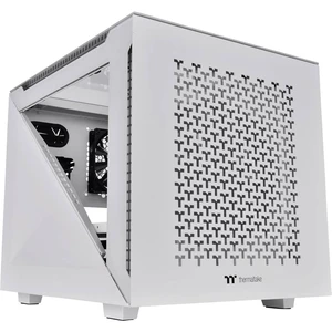 Thermaltake Divider 200 TG Air Snow micro tower PC skrinka biela 2 predinštalované ventilátory, bočné okno, prachový fil