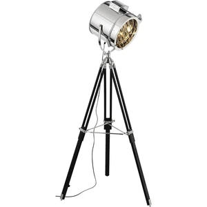 Brilliant Cine HK13018S70 stojanová lampa LED  E27 60 W  čierna, chróm