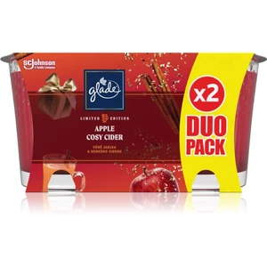 GLADE Cosy Apple Cider vonná sviečka duo 2x129 g