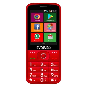 Evolveo EasyPhone AD, red + töltőállvány - EU disztribúció