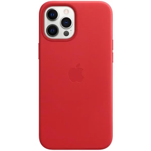 Kryt na mobil Apple Leather Case s MagSafe pre iPhone 12 Pro Max - (PRODUCT)RED (MHKJ3ZM/A) kryt na mobilný telefón • určený pre Apple iPhone 12 Pro M