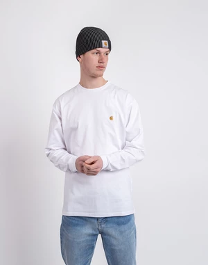 Tričko Carhartt WIP L/S Chase T-Shirt White/Gold