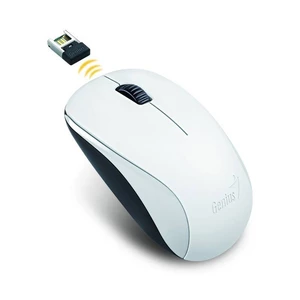 Myš Genius NX-7000 (31030109108) biela bezdrôtová myš • optický senzor Blue-Eye • rozlíšenie 1 200 DPI • 3 tlačidlá • symetrický tvar • ergonomický di