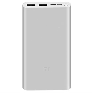 Power Bank Xiaomi Mi 3 18W Fast Charge 10 000 mAh, USB-C (24269) strieborná powerbanka • kapacita 10 000 mAh • ochrana proti prebitiu, prehriatiu, skr