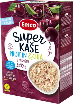 Super kaše protein & chia s višněmi