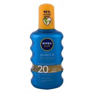 Nivea Sun Protect & Dry Touch Invisible Spray SPF20 200 ml opaľovací prípravok na telo unisex na veľmi suchú pleť