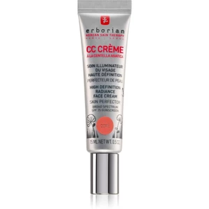 Erborian CC Crème Centella Asiatica rozjasňujúci krém pre jednotný tón pleti SPF 25 malé balenie odtieň Doré 15 ml