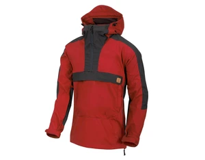 Bunda Woodsman Anorak® Helikon-Tex® - dvoubarevná Crimson Sky / Ash Grey (Barva: Crimson Sky / Ash Grey, Velikost: XXL)