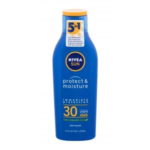 Nivea Sun Protect & Moisture SPF30 200 ml opaľovací prípravok na telo unisex na veľmi suchú pleť