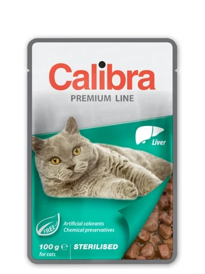 Calibra Premium Line Pouch 100g - Sterilised Liver