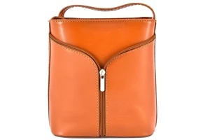 Dámská kožená kabelka crossbody Arteddy - camel