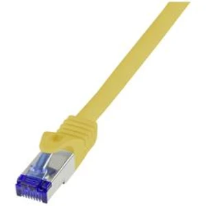 Síťový kabel RJ45 LogiLink C6A107S, CAT 6A, S/FTP, 15 m, žlutá