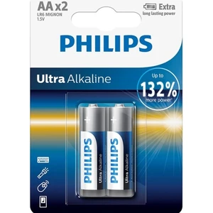 Tužkové baterie AA Philips Ultra Alkaline LR6 E2B alkalické