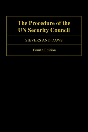 The Procedure of the UN Security Council