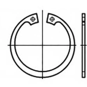 Pojistné kroužky TOOLCRAFT TO-6855195, N/A, pružinová ocel, 2000 ks