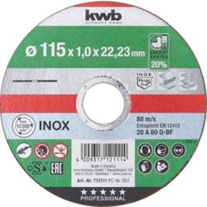 Řezný kotouč rovný kwb 712123 Průměr 230 mm 1 ks