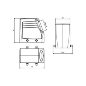 Pouzdro konektoru HDC 24D TSLU 1M32G EMC Weidmüller 2543980000 1 ks