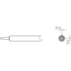 Pájecí hrot Weller NT K, dlátkový, 1,2 mm