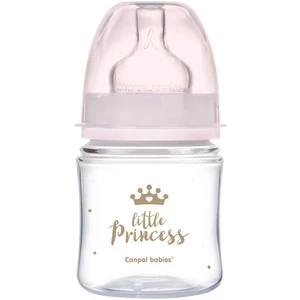 Canpol babies Royal Baby kojenecká láhev 0m+ Pink 120 ml