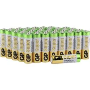 Tužková baterie AA alkalicko-manganová GP Batteries Super, 1.5 V, 40 ks