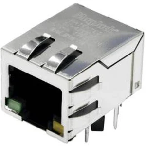 Zásuvka, vestavná horizontální BEL Stewart Connectors SI-61001-F, RJ45 počet pólů: 8P8C, poniklovaná, kov, 1 ks