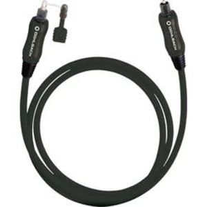 Toslink digitální audio kabel Oehlbach 66108, [1x Toslink zástrčka (ODT) - 1x Toslink zástrčka (ODT)], 6.00 m, černá