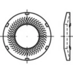 Pérové podložky 159426, vnitřní Ø: 12 mm, pružinová ocel, 100 ks