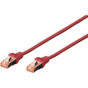 Síťový kabel RJ45 Digitus DK-1644-030/R, CAT 6, S/FTP, 3.00 m, červená