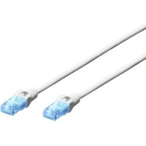 Síťový kabel RJ45 Digitus DK-1511-020/WH, CAT 5e, U/UTP, 2.00 m, bílá