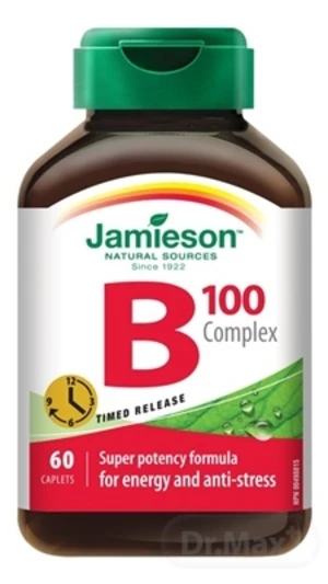 JAMIESON B-KOMPLEX 100 mg S POSTUPNÝM UVOĽŇOVANÍM