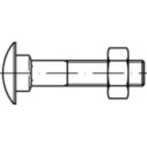 Plochá guľatá skrutka TOOLCRAFT 111274 M12 DIN 603 200 mm oceľ 25 ks