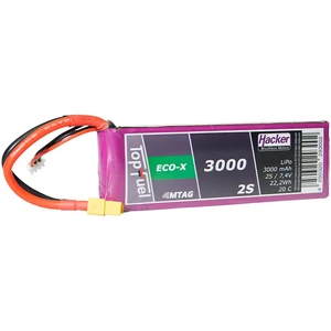 Hacker akupack Li-Pol 7.4 V 3000 mAh Počet článkov: 2 20 C SoftCase XT60