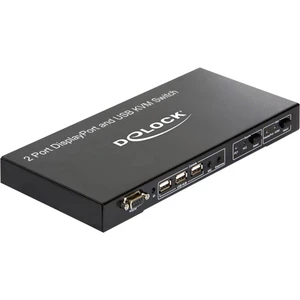 Delock 11367 2 porty prepínač KVM  DisplayPort USB 1920 x 1080 Pixel