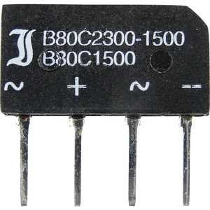 TRU COMPONENTS TC-B80C1500B mostíkový usmerňovač SIL-4 160 V 2.3 A jednofázové