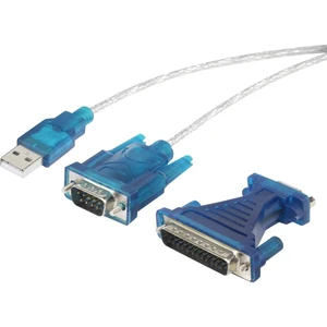 Renkforce USB 1.1 adaptér [1x D-SUB zástrčka 9-pólová, D-SUB zástrčka 25-pólová - 1x USB 1.1 zástrčka A]  pozlátené kont