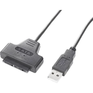 Renkforce pevný disk adaptér [1x USB 2.0 zástrčka A - 1x kombinovaná micro SATA zástrčka 9+7-pólová] 0.48 m čierna