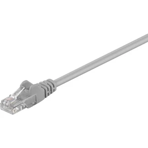 Goobay 990473 RJ45 sieťové káble, prepojovacie káble CAT 5e U/UTP 5.00 m sivá  1 ks