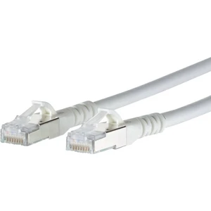 Metz Connect 1308453088-E RJ45 sieťové káble, prepojovacie káble CAT 6A S/FTP 3.00 m biela s ochranou 1 ks