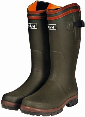 DAM Bottes de pêche Flex Neoprene Rubber Boots Green 45