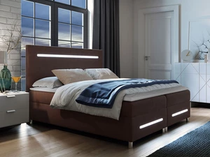 Moderní boxspring Torro 160x200, hnědá Fresh