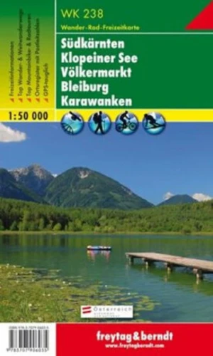 WK 238 Südkärnten, Klopeiner See, Völkermarkt 1:50 000 / turistická mapa